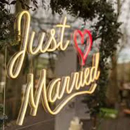 custom neon wedding signs
